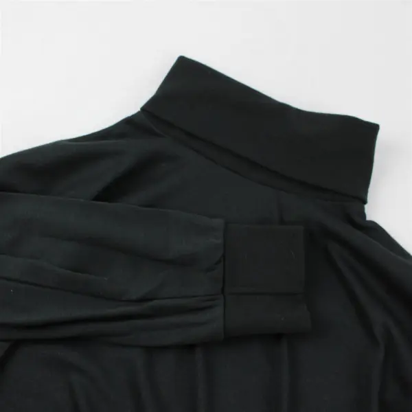 Cabela's Premium Under Shirt Solid Black Long Sleeve Turtleneck Thermax Men's L