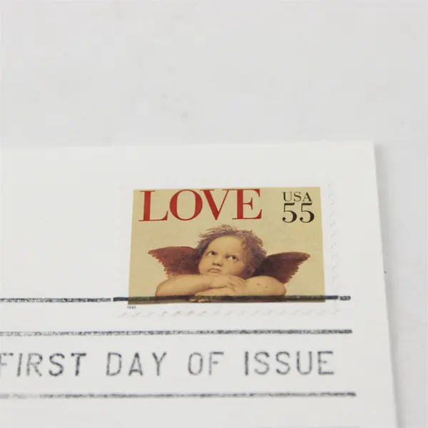 Lot of 2 1995 Love Cherub Fleetwood Cachet FDC First Day Cover United States