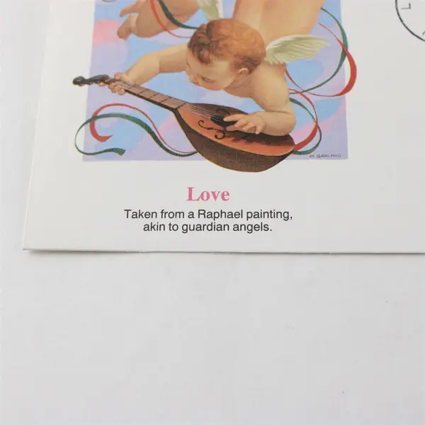 Lot of 2 1995 Love Cherub Fleetwood Cachet FDC First Day Cover United States
