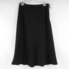 Vintage Worthington Women's Size 8 Black Fully Lined Midi Skirt