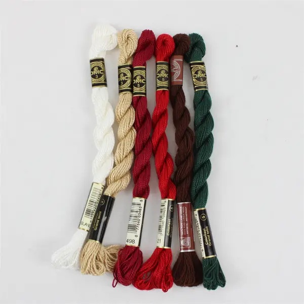 DMC Embroidery Thread Lot of 6 Skeins Size 3 5 Laine Tapisserie