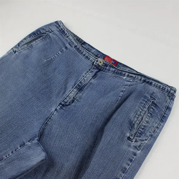 Vintage 90s Westport Denim Women's 18W Med Wash Relaxed Fit Tapered Leg Jeans