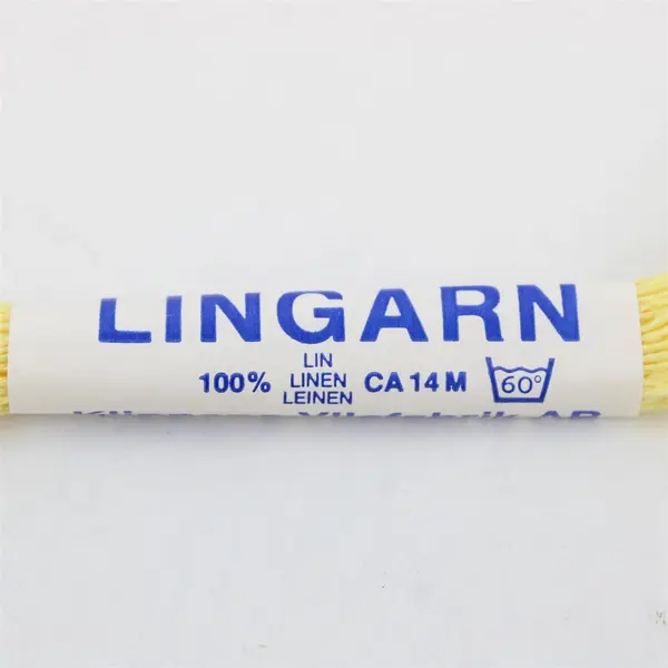 Klippans Lingarn 4pc 100% Linen Thread Yarn Skeins Yellow White Lot