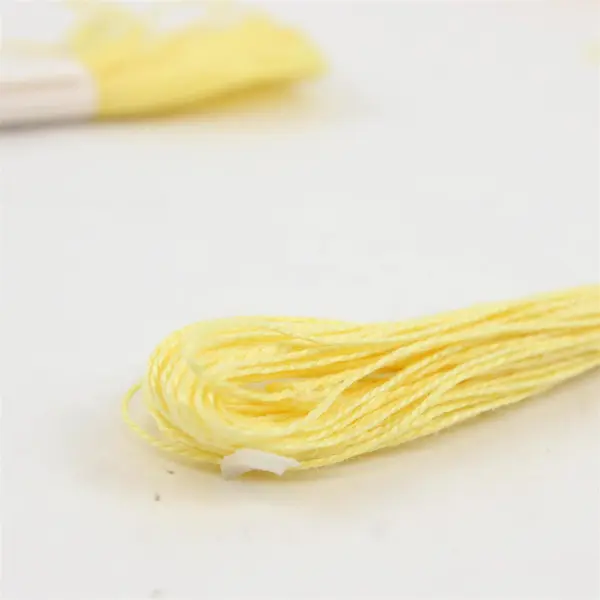 Klippans Lingarn 4pc 100% Linen Thread Yarn Skeins Yellow White Lot
