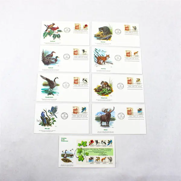 Set Of 9 CAPEX 1978 Wilderness Wildlife Stamp SC# 1757 FDC Fleetwood Cachet