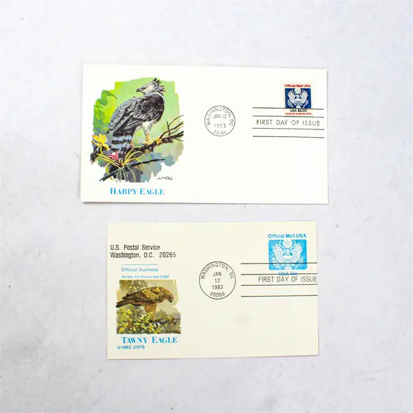 Set Of 8 Eagle 1983 Stamp SC# 0127 FDC Fleetwood Cachet