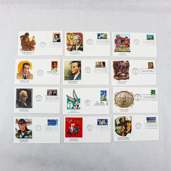 Lot Of 12 Fleetwood Cachet 1997 First Day Covers