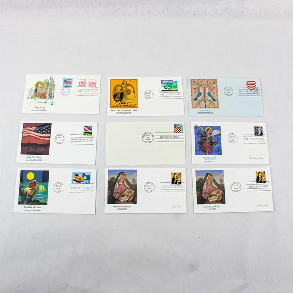 Lot of 9 Assorted 1995 First Day Covers FDC Mixed Cachet