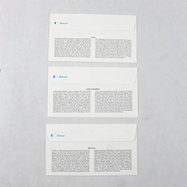 Lot Of 3 Fleetwood Cachet 1994 First Day Covers