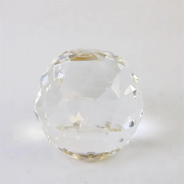 Crystal Accents OC/132 Round Clock Desk Mantel Shelf Crystal