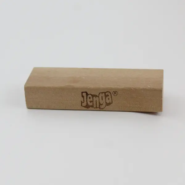 2006 Hasbro Parker Brothers Jenga Wood Block Game Storage Tube