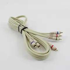 Python 3-RCA Component Video Cable Gold Plated Used