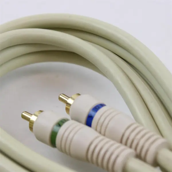 Python 3-RCA Component Video Cable Gold Plated Used