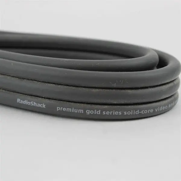 Radio Shack 3ft Premium Gold Series Audio Video Cable Vintage