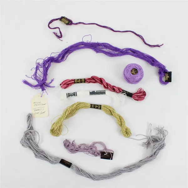 DMC Embroidery Thread Mixed Lot 9 Assorted Colors Weights Used/Unused