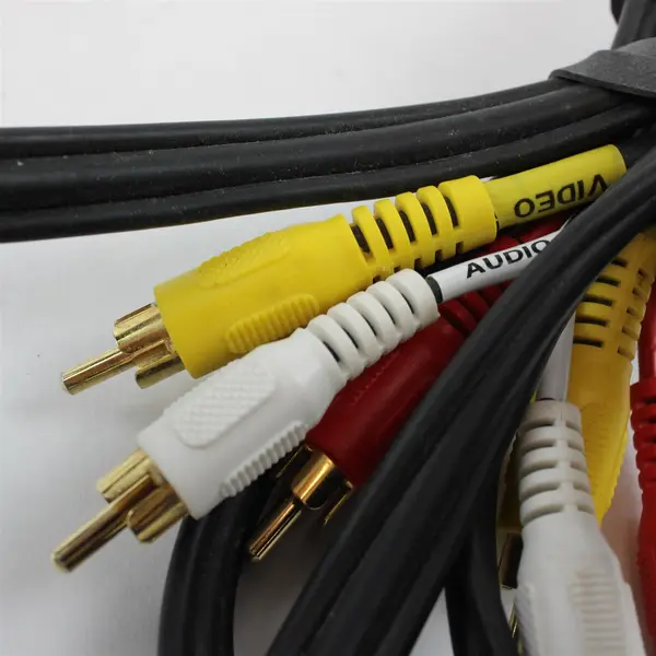 Lot of 3 AV Cables RCA Audio Composite Y Splitter