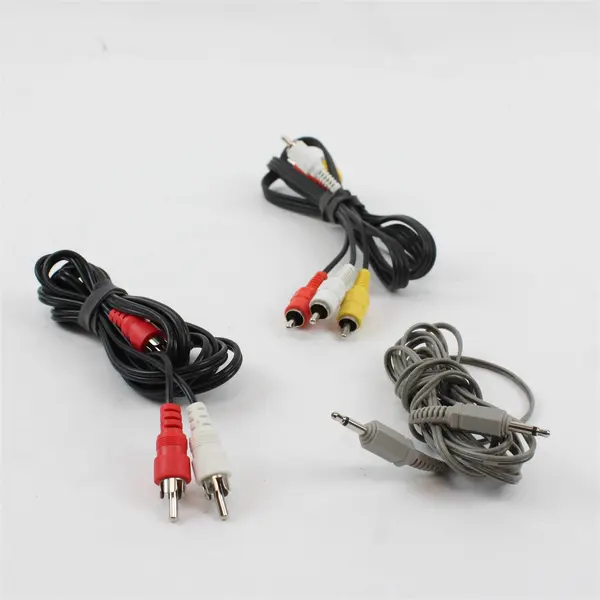 Lot of 3 AV Cables 3.5mm Audio RCA Stereo Composite