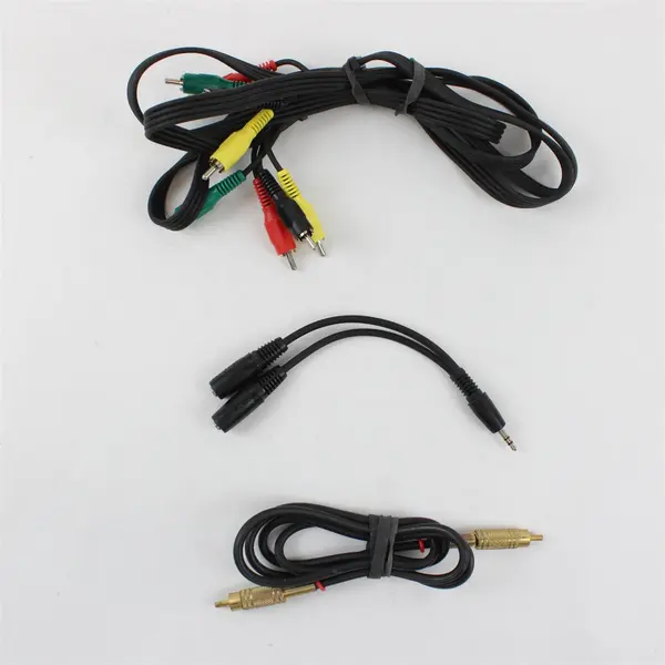 Lot of 3 RadioShack AV Cables RCA Composite 3.5mm Audio Y Splitter Used