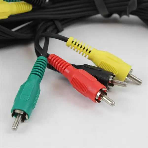 Lot of 3 RadioShack AV Cables RCA Composite 3.5mm Audio Y Splitter Used