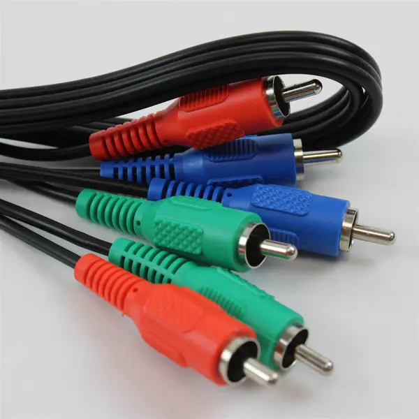 Lot of 3 Mixed AV Cables Dynex RCA Component 3.5mm Female Jack