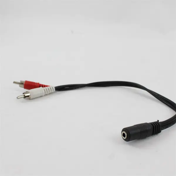 Lot of 3 Mixed AV Cables Dynex RCA Component 3.5mm Female Jack
