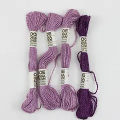 Lot of 4 OOE OISKA GARN Purple Embroidery Skeins 956 958