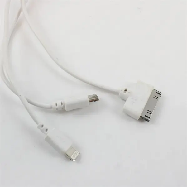 Lot of 3 Mixed Brand USB-A Charging Data Cables Assorted Device Connectors