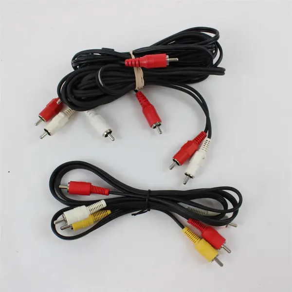 Lot of 2 RCA Composite AV Cable + Stereo Audio RCA Cable