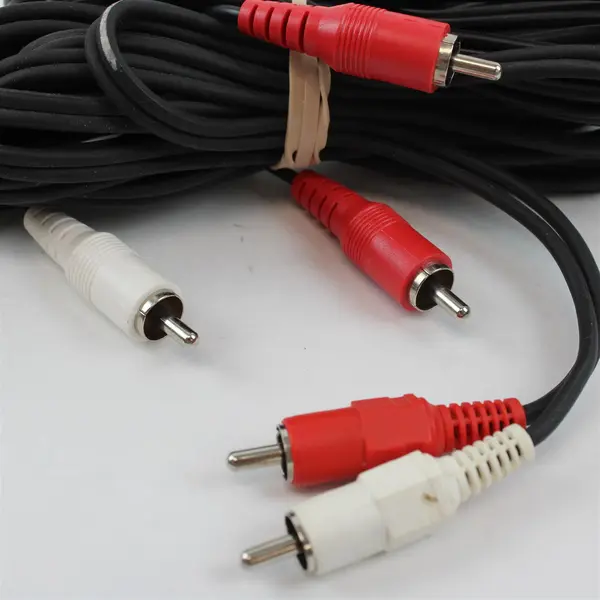 Lot of 2 RCA Composite AV Cable + Stereo Audio RCA Cable