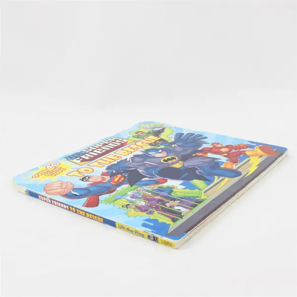 DC Super Friends to the Rescue by J E Bright 2012 Board Book 40+ Action Flaps