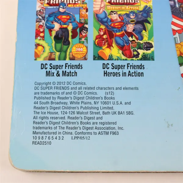 DC Super Friends to the Rescue by J E Bright 2012 Board Book 40+ Action Flaps