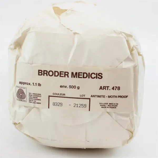 Broder Medicis 2-Skein Yarn Lot White Gray New