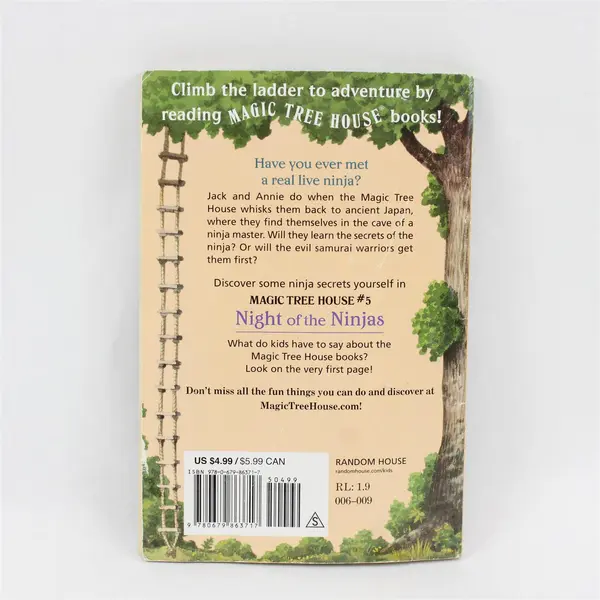 VTG Magic Tree House #5 Night of the Ninjas Mary Pope Osborne 1995 Paperback