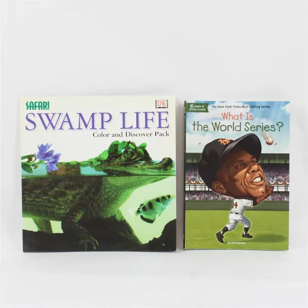 Lot of 2 Early Reader Nonfiction PB: What Is the World Series? & Swamp Life