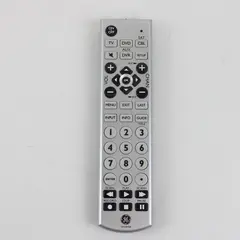 GE 4-Device Universal Remote in Silver Tested for Power On