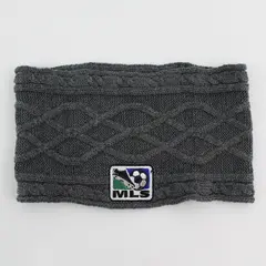 Major League Soccer Embroidered Gray Knit Loop Scarf 6" x 10.5"