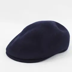 Paris France Navy Blue Embroidered Flat Cap 55cm