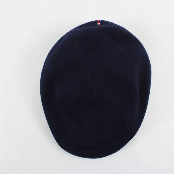 Paris France Navy Blue Embroidered Flat Cap 55cm