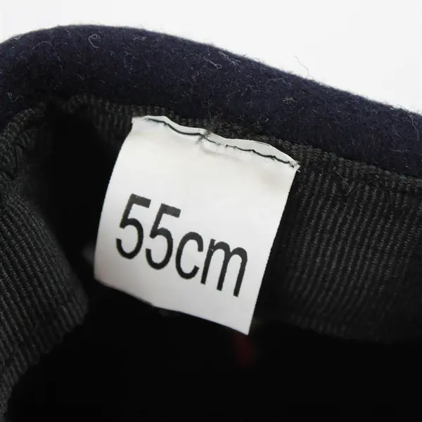 Paris France Navy Blue Embroidered Flat Cap 55cm
