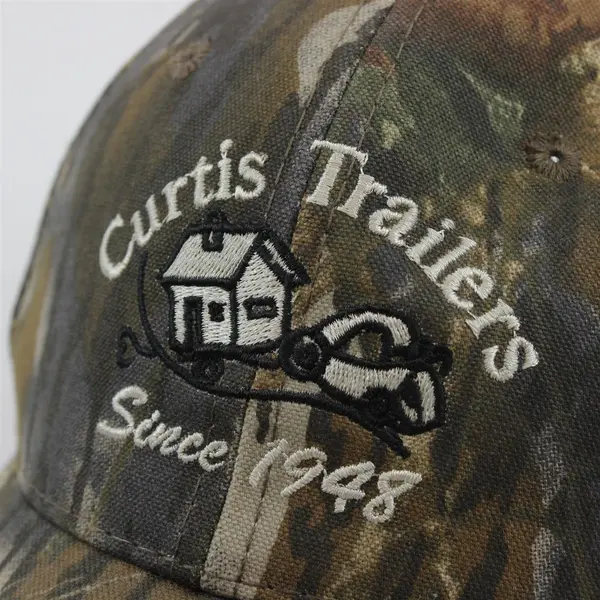 JP Media Curtis Trailers Embroidered Camo Baseball Cap One Size