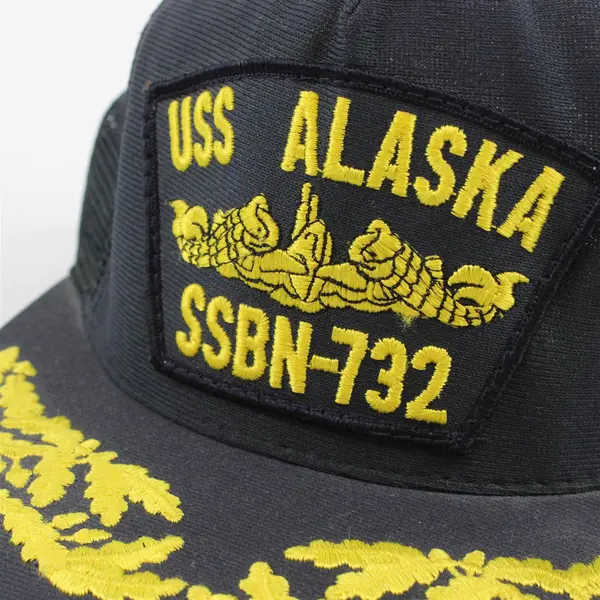 Northstar USS Alaska SSBN-732 Embroidered Navy Blue Trucker Hat One Size 
