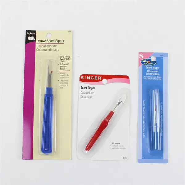 Lot of Three New-in-Package Seam Rippers - 2 Prym-Dritz and 1 Singer