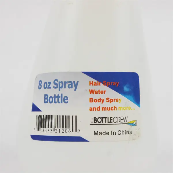 The Bottle Crew Lot of 2 8oz Spray Bottles Amber White Translucent