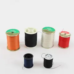 J&P Coats Lot of 6 Assorted Thread Spools Vintage Sewing