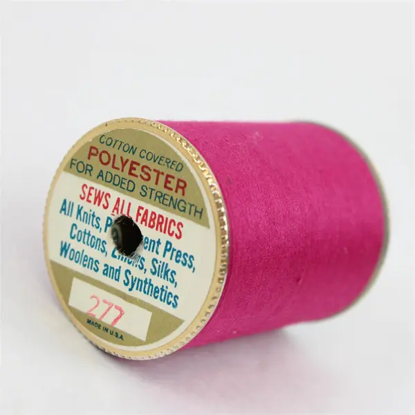Lot of 5 Clark's Coats Assorted Thread Spools Red Gray Green Fuchsia
