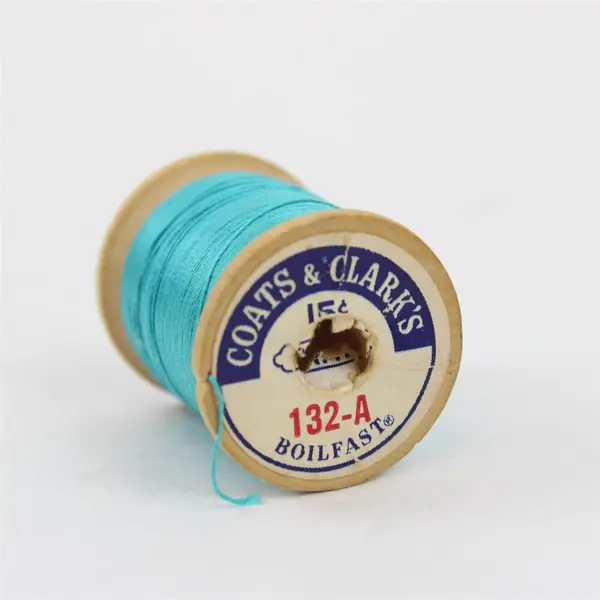 Lot of 6 Coats & Clark's Thread Spools Assorted Colors Sewing Crafts