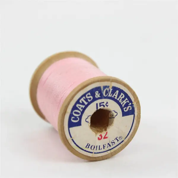 Lot of 7 Coats & Clark's Sewing Thread Spools Assorted Colors