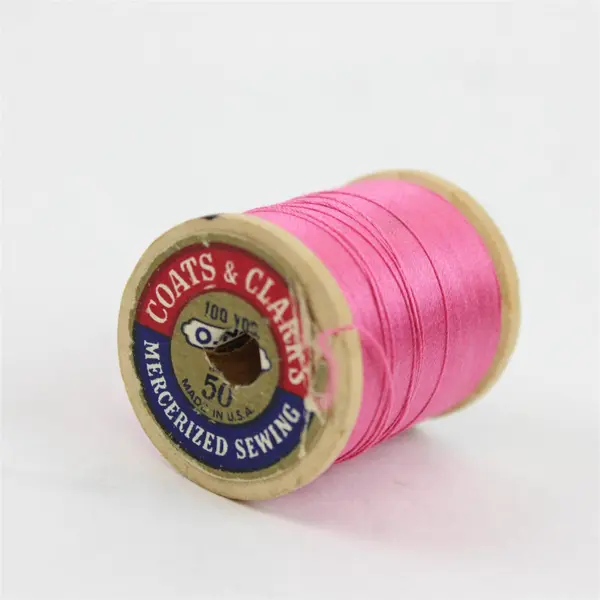 Lot of 7 Coats & Clark's Sewing Thread Spools Assorted Colors
