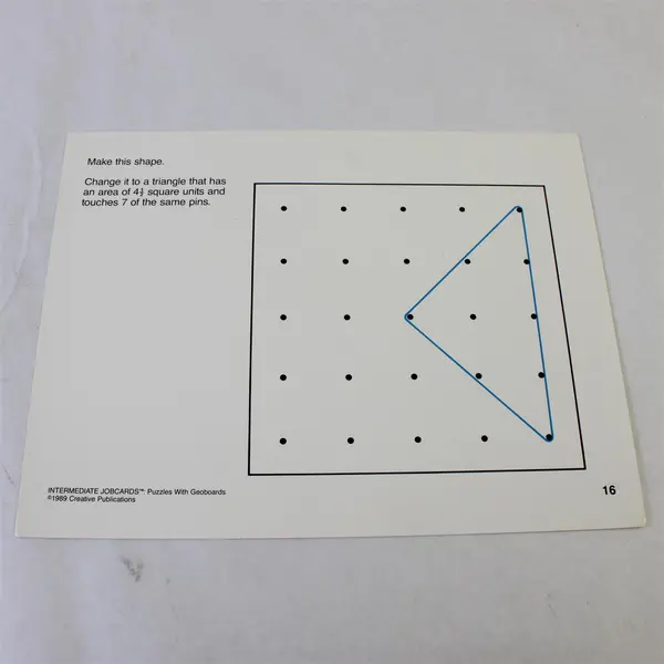 Set of Creative Publications Geoboard Puzzles Primary and Intermediate Jobcards