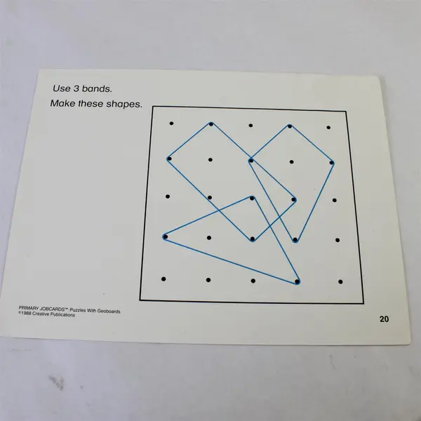 Set of Creative Publications Geoboard Puzzles Primary and Intermediate Jobcards